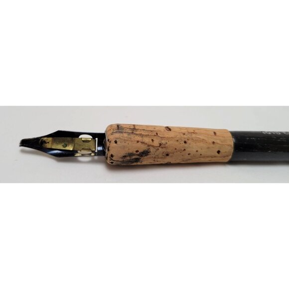 Vintage 1015 Eagle Cortex Cork Grip Calligraphy Dip Pen Nib Holder with A-3 Nib - Picture 5 of 5